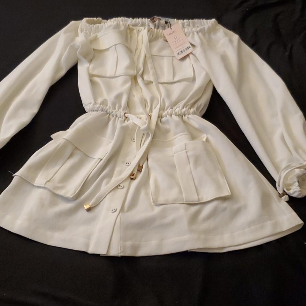 House of cb white dress